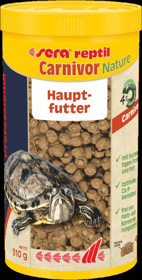 Sera Reptil Professional Carnivor-Храна за костенурки и други месоядни влечуги 310гр.