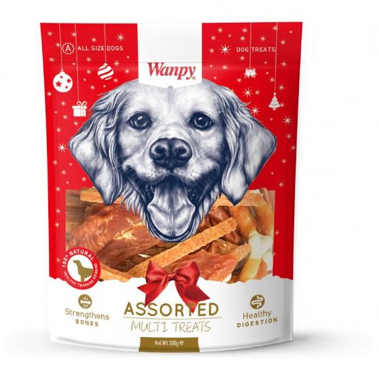 Wanmpy - Коледен микс от най-предпочитаните лакомства Wanpy, 300 гр