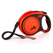 Flexi Xtreme Large - Автоматичен повод за кучета ,8 метра лента, до 55 кг - цвят оранжев 1