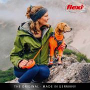 Flexi Xtreme Large - Автоматичен повод за кучета ,8 метра лента, до 55 кг - цвят оранжев 2