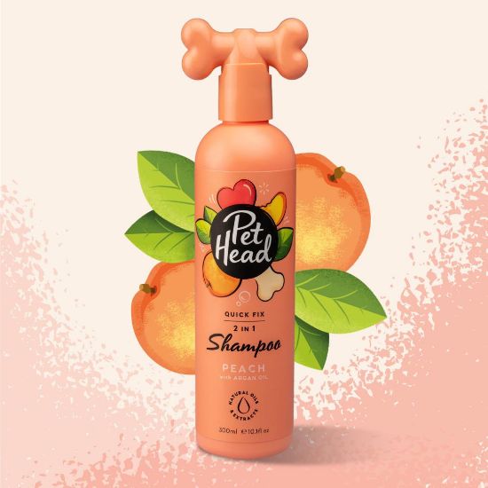 Pet Head Quick Fix 2in1 - Шампоан и балсам за кучета с праскова и арганово масло , 300 мл.