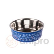 Anipro Alpha Fusion - Метална купа за храна и вода за кучета и котки, синя 12 см, 0.25 л. 2