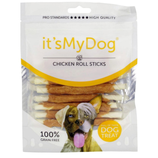 It`s My Dog - Лакомство за кучета, вкусни солети от кожа с пилешко месо, 80 гр