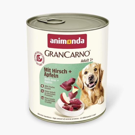 Animonda Gran Carno Plus - Пълноценна храна за кучета с еленско месо и ябълки, 800гр