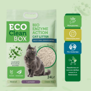 Eco Clean Box Тофу котешка тоалетна с биоензими — натурална, 10 кг 2