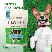 Anipro Dental Pro Power — дентални лакомства за кучета със спирулина и зелен чай, 84 г 2