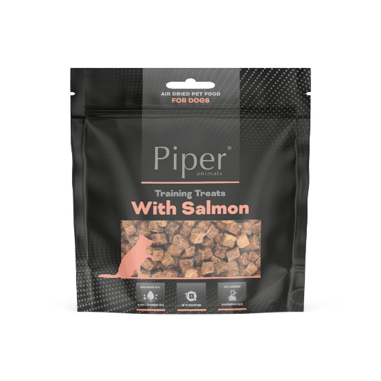 Piper Training Treats Salmon — натурални лакомства за кучета със сьомга, 130 г