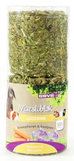 Esve Muesliblok — хрупкаво мюсли блокче за гризачи, с люцерна и моркови