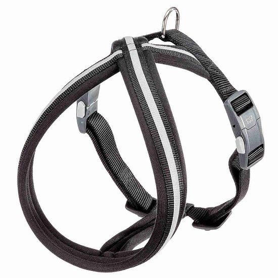 Ferplast - Daytona Cross S/Medium - Нагръдник с мека подплата за кучета с гръдна обиколка 54 до 70 см.- черен