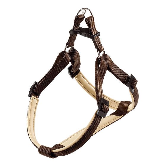 Ferplast Daytona P Medium - Регулируем нагръдник за кучета с гръдна обиколка 51 до 55 см и вратна 53- 61 см, - кафяв