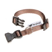 Ferplast Club Collar - Регулируем нашийник за кучета с пластмасова катарама, 23-32 см./ 10мм. - кафяв 1
