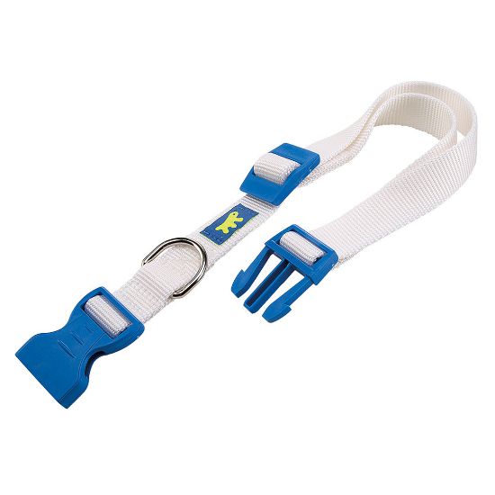 Ferplast Club Colours - Регулируем нашийник за кучета, 45 - 70 см./25 мм.- бял