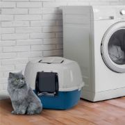 Ferplast Mika - Закрита ъглова котешка тоалетна с филтър против миризми, 57,5 / 51,5 / 42 см. 3