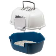 Ferplast Mika - Закрита ъглова котешка тоалетна с филтър против миризми, 57,5 / 51,5 / 42 см. 5