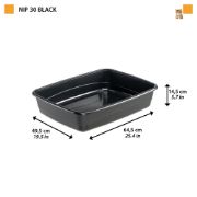 Ferplast Nip 30 - Открита котешка тоалетна без брод 49,5 / 64,5 / 14,5 см. 2
