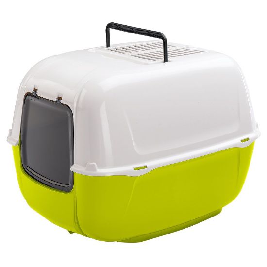 Ferplast Prima Cat Toilet - Затворена котешка тоалетна с филтри с активен въглен,52,5 x 39,5 x h 38 см.