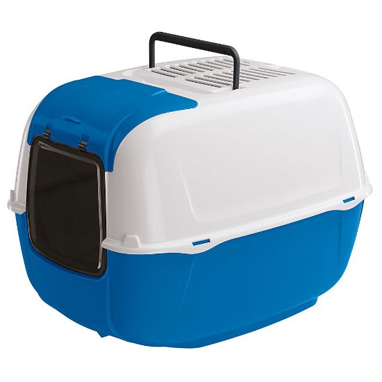 Ferplast Prima Cabrio - Закрита котешка тоалетна с филтър против миризми, 52,5 / 39,5 / 38 см.