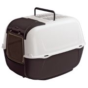 Ferplast Prima Cabrio - Закрита котешка тоалетна с филтър против миризми, 52,5 / 39,5 / 38 см. 3