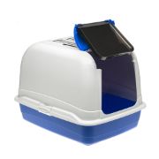 Ferplast Maxi Bella Cabrio - Закрита котешка тоалетна с филтър против миризми, 50 / 65.5 / 47 см., / черна, синя, червена / 2