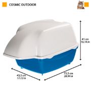 Ferplast Cosmic Outdoor - Закрита котешка тоалетна подходяща за използване на открито, 73.5 / 43.5 / 71 см. 2