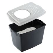 Ferplast Jumpy - Закрита тоалетна с горен вход за котки, 38,8 x 57,5 x h 39 см. 5