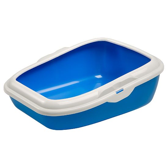 Ferplast Litter tray for cats Moderna - Открита котешка тоалетна с борд, 56 / 43.5 / 19 см.