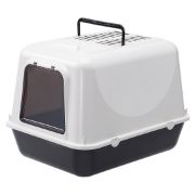 Ferplast Clear Cat 20 - Котешка затворена тоалетна с борд, филтър за миризми и активен въглен, 39,5x 52,5x h38см. 1