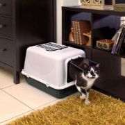 Ferplast Clear Cat 20 - Котешка затворена тоалетна с борд, филтър за миризми и активен въглен, 39,5x 52,5x h38см. 3