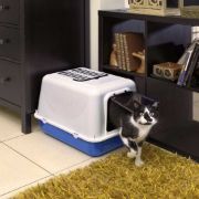 Ferplast Clear Cat 20 - Котешка затворена тоалетна с борд, филтър за миризми и активен въглен, 39,5x 52,5x h38см. 4