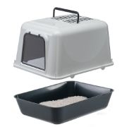 Ferplast Clear Cat 20 - Котешка затворена тоалетна с борд, филтър за миризми и активен въглен, 39,5x 52,5x h38см. 7