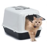 Ferplast Clear Cat 20 - Котешка затворена тоалетна с борд, филтър за миризми и активен въглен, 39,5x 52,5x h38см. 9