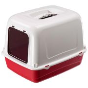 Ferplast Clear Cat 10 - Закрита кoтешка тоалетна със сито и борд, филтър с активен въглен, 47 x 36 x 35см. 1