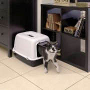 Ferplast Clear Cat 10 - Закрита кoтешка тоалетна със сито и борд, филтър с активен въглен, 47 x 36 x 35см. 3