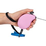 Ferplast Flippy One Cord MINI - Автоматичен повод за кучета, 3 метра въже за кучета до 8 кг. - розов 7