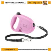 Ferplast Flippy One Cord Small - Автоматичен повод за кучета, 4,5 метра въже за кучета до 12 кг. - червен 2