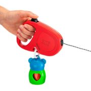 Ferplast Flippy One Cord Small - Автоматичен повод за кучета, 4,5 метра въже за кучета до 12 кг. - червен 3