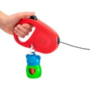 Ferplast Flippy One Cord Medium - Автоматичен повод за кучета, 5 метра въже за кучета до 20 кг. - черве 7