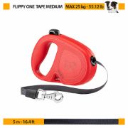 Ferplast Flippy One Tape Medium - Автоматичен повод за кучета, 5 метра лента за кучета до 25 кг. - черен 2