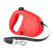 Ferplast Flippy One Tape Medium - Автоматичен повод за кучета, 5 метра лента за кучета до 25 кг. - червен 1
