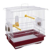 Ferplast - Cage Guisy White - Клетка за канарчета, екзотични и други малки птици - размер 39 x 26 x 37 см. 1