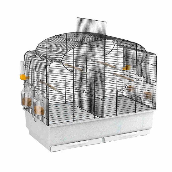 Ferplast - Canto Canary and small exotic bird cage - Оборудвана клетка за канарчета, екзотични и други малки птици, 71 х 38 х 60,5 см.