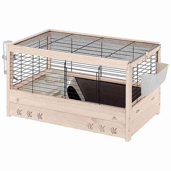 Ferplast - Cage Arena 80 - Клетка за морски свинчета, зайци и други малки гризачи - размер 82 x 52 x 45,5 см