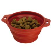 Ferplast PA 1087 Travel Bowl - сгъваща се силиконова купа за храна или вода за котки и кучета 14 x 6,5 см - 500 мл 3