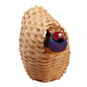 Ferplast Wicker nest - Плетено гнездо за канарчета, екзотични и малки птици, 8,5 / 11,5 cm - ø 10,6 см. 2