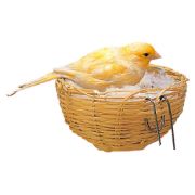 Ferplast Wicker nest - Плетено гнездо за канарчета, екзотични и малки птици, ø 11 / 6 см. 2