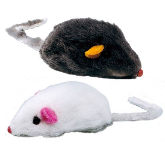 Ferplast Cat toy-Забавна играчка за котки, плюшени мишки 2 броя, 5 см.