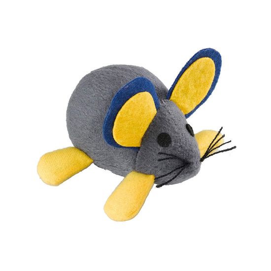 Ferplast Cloth mouse spring - Забавна котешка играчка - вибрираща мишка, 10 / 5,5 см - ø 11 см.