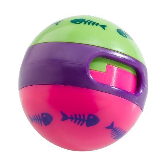 Ferplast Ball PA -Забавна котешка играчка, топка пускаща гранули, 7 см.