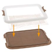 Ferplast Hygienic Pad Tray Small - Кучешка хигиенна подложка за памперси, малка, 49 / 36 / 3 см. 7