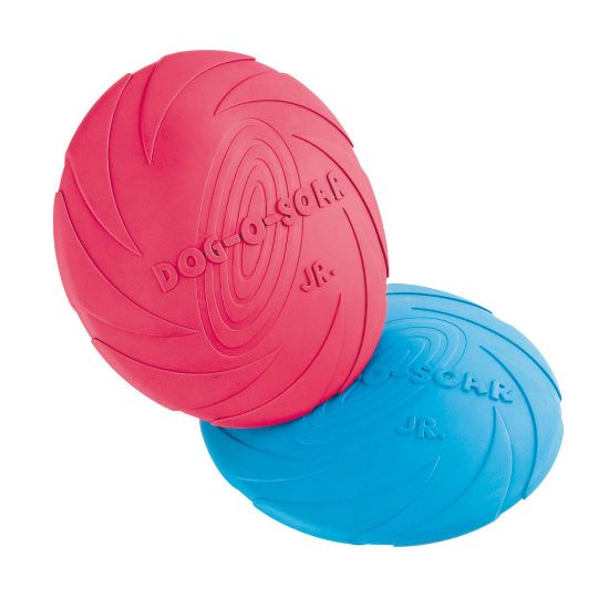 Ferplast Dog Soar - Забавна кучешка играчка - гумено фризби, 17,8 см.